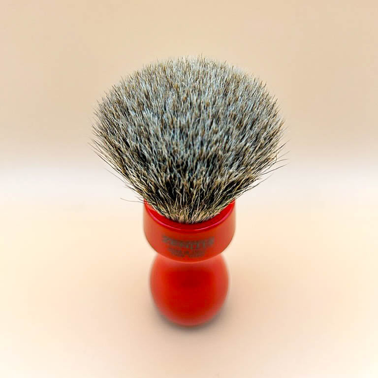 Pennello da barba con manico rosso - Emporio Centrale