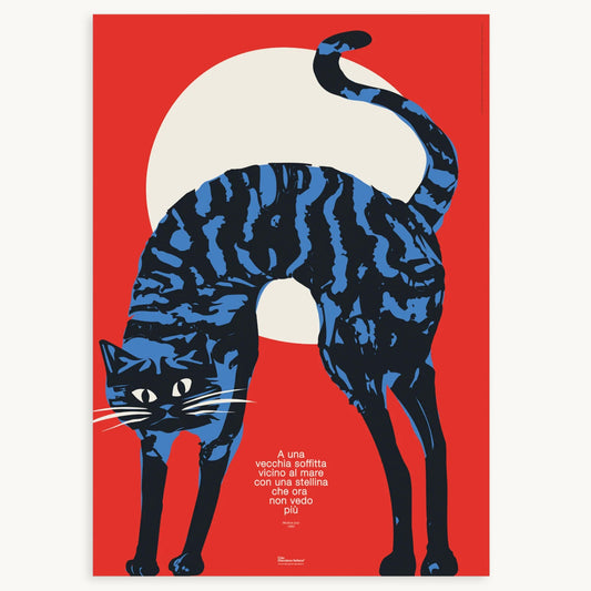 Poster 'La gatta' - 50x70 cm